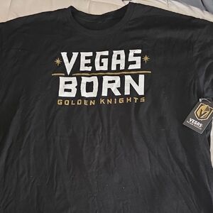 NEW Vegas Born Golden Knights Black T-Shirt Size 2XL